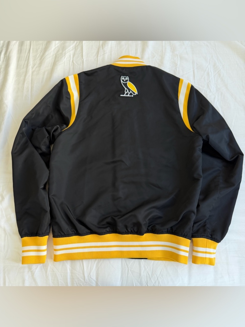 OVO varsity jacket- black embroided baseball jacket - Picture 9 of 11